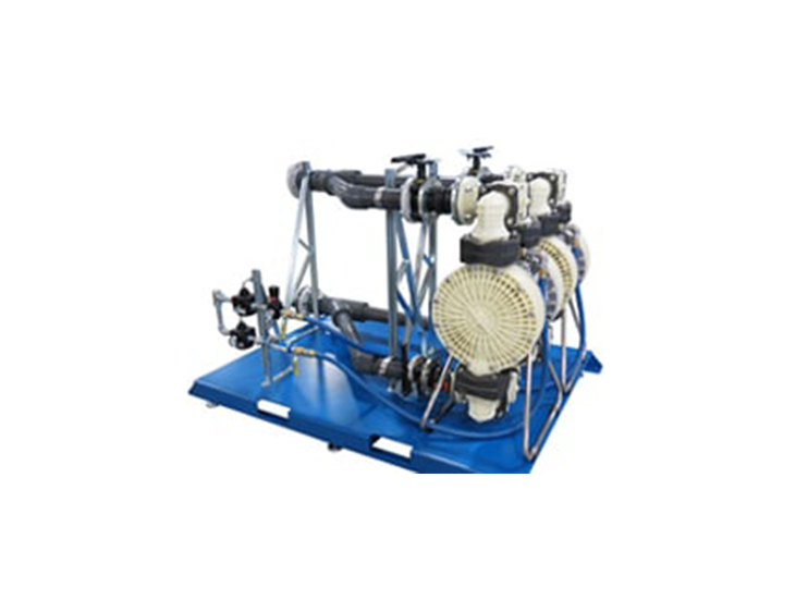 M.W. Watermark AOD Feed-Pump-Skid; Diaphragm pump for Filter Press